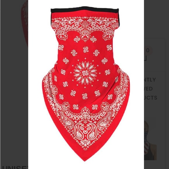 Fashion Mask Face Bandana Ear Loops #unisex - Picture 5 of 10